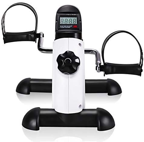 Mini Exercise Bike Under Desk Bike Pedal Exerciser Portable Foot Arm & Leg Peddler Cycle Machine with LCD Screen Displays - Image 9