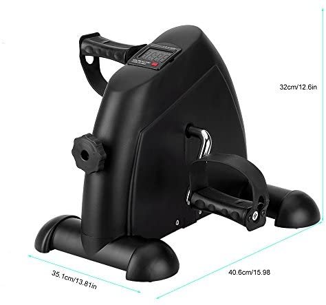 Mini Exercise Bike, Under Desk Bike Pedal Exerciser Portable Foot Cycle Arm & Leg Peddler Machine with LCD Screen Displays - Image 8