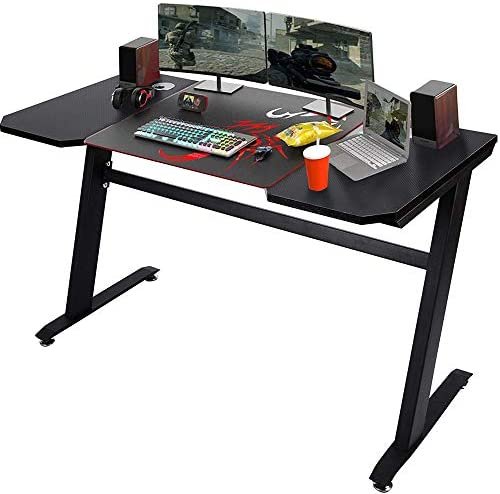 Gaming Desk 47 Inch Home Office Computer Table Racing Style Office Table Gamer PC Workstation Game Station - Image 2