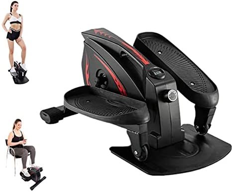 PCAFRS Mini Elliptical Machine Under Desk Elliptical Bike Display Monitor and Adjustable Resistance Whisper Quiet Mini Seated Exercise Equipment for Home Office Workout - Image 2