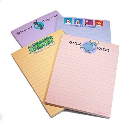 Funny Adult Note Pad Assorted Pack - 4 Novelty Notepads - Funny Office Supplies (4) - Image 3