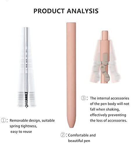 4PCS Cute Cat Press 0.5 Cute Student Office Gel Pen Quick-Drying Neutral Pen Retractable Gel Ink Black Pen Rollerball Pens for Cat Lovers Kids Stationery School Office Supplies - Image 4