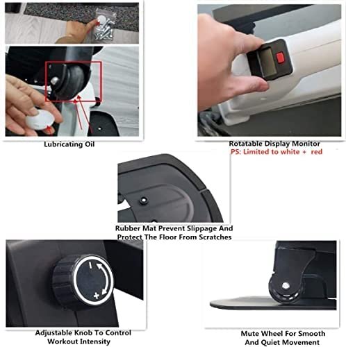 PCAFRS Mini Elliptical Machine Under Desk Elliptical Bike Display Monitor and Adjustable Resistance Whisper Quiet Mini Seated Exercise Equipment for Home Office Workout - Image 8