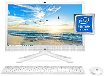 HP 21 All-in-One PC, Intel Pentium Silver J5040 Quad-Core Processor, 4 GB RAM, 128 GB SSD Storage, 20.7-inch Full HD Display, Windows 10 Home with Enhanced Security, Privacy Camera (21-b0020, 2020) - Image 2