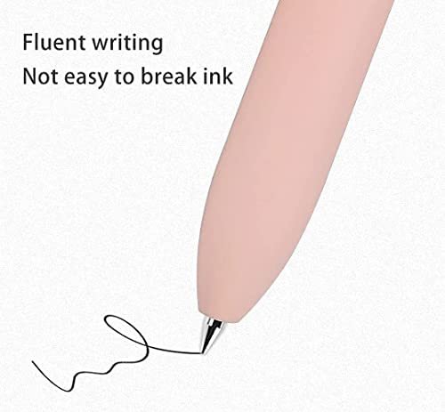 4PCS Cute Cat Press 0.5 Cute Student Office Gel Pen Quick-Drying Neutral Pen Retractable Gel Ink Black Pen Rollerball Pens for Cat Lovers Kids Stationery School Office Supplies - Image 5