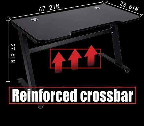 Gaming Desk 47 Inch Home Office Computer Table Racing Style Office Table Gamer PC Workstation Game Station - Image 5