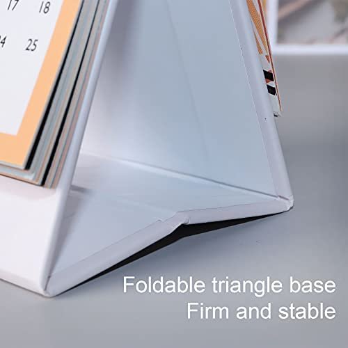 2 PCS Portable Mini Desk Calendars from Aug 2021 - Dec 2022, Mini 3" x 3.95" Standing Flip Desktop Calendar with Vintage Gold Coil for Home Office & School Supplies - Image 7
