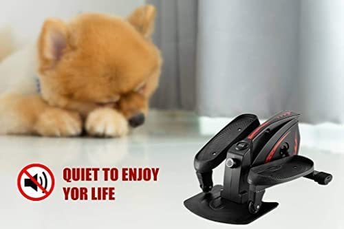 PCAFRS Mini Elliptical Machine Under Desk Elliptical Bike Display Monitor and Adjustable Resistance Whisper Quiet Mini Seated Exercise Equipment for Home Office Workout - Image 7