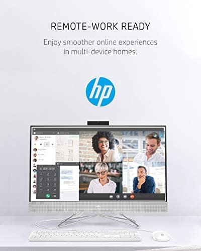 HP 27 All-in-One PC, 11th Gen Intel Core i5-1135G7 Processor, 8 GB RAM, 512 GB SSD, 27" Full HD Touchscreen, Windows 10 Home, Wired Mouse & Keyboard, Dual-Array Mic, 1080p Webcam (27-DP1270, 2020) - Image 8
