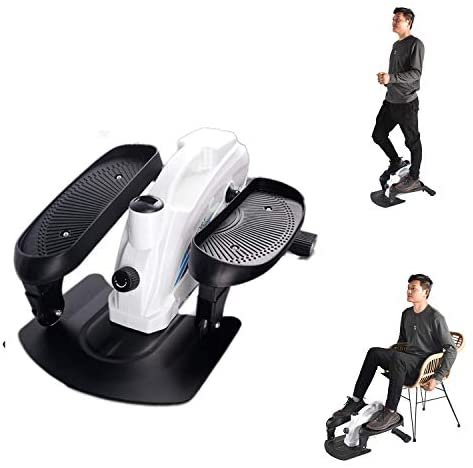 GREARDEN Under Desk Elliptical Machine, Mini Cycle Exercise Bike, Desk Elliptical Machine Trainer with Non-Slip Pedal, Display Monitor & Adjustable Resistance for Home Office Workout Compact Trainer - Image 2