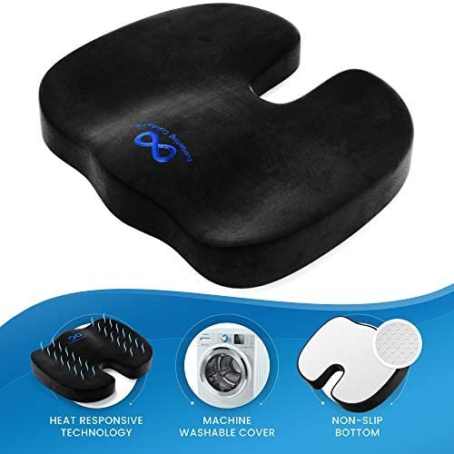 Everlasting Comfort Office Chair Seat Cushion Pillow for Back, Coccyx, & Tailbone Pain Relief Pad - Image 6