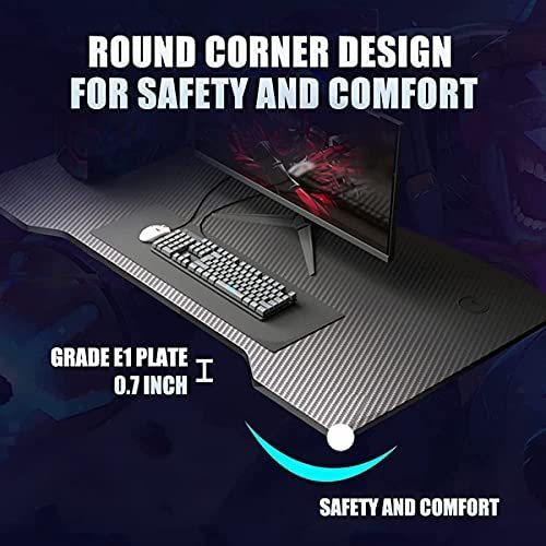 Gaming Desk 47 Inch Home Office Computer Table Racing Style Office Table Gamer PC Workstation Game Station - Image 6