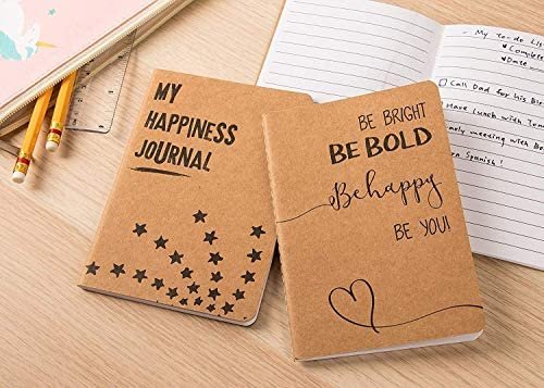 24 Pack Kraft Paper Notebook, Happy Journal (4 x 5.75 in) - Image 3