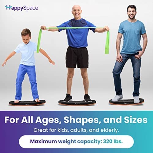 Anti-fatigue Balance Board, Standing Mat Desk Workout Equipment, Standing Desk Balance Trainer for Home or Office, Improve Posture and Circulation, Reduce Stiff Muscles from Happy Space by Hotbrands - Image 7