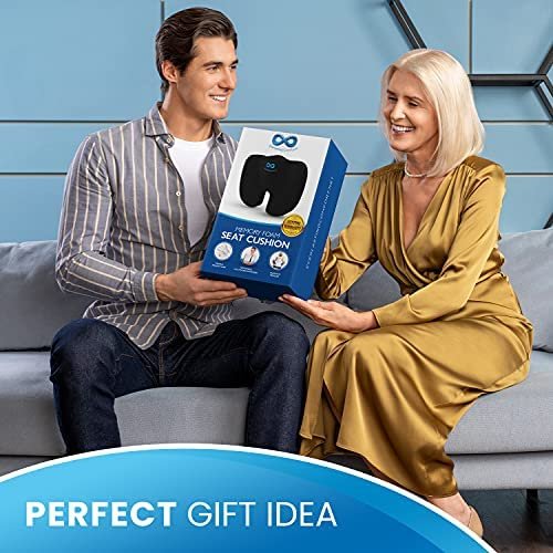 Everlasting Comfort Office Chair Seat Cushion Pillow for Back, Coccyx, & Tailbone Pain Relief Pad - Image 8