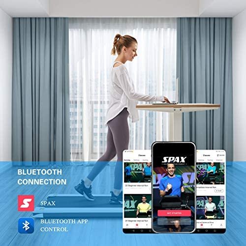 UMAY Portable Treadmill with Foldable Wheels, Under Desk Walking Pad Flat Slim Treadmill, Sports App, Installation-Free, Remote Control, Jogging Running Machine for Home/Office - Image 6