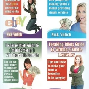 Freaking Idiots Guides 4 Book Bundle Ebay Fiverr Kindle & Public Domain