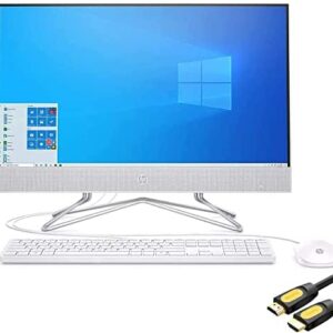 HP All-in-One 27" FHD Micro-Edge Touchscreen PC, 11th Gen Quad-Core i7-1165G7 up to 4.7GHz, 16GB RAM, 512GB PCIe SSD+1TB HDD, HDMI, RJ45, WiFi, Media Card Reader, M-ytrix HDMI Cable, Win 10 (Renewed)