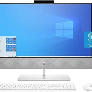 HP Pavilion 27 Touch Desktop 10TB SSD 64GB RAM Extreme (Intel Core i9-10900 Processor with Turbo Boost to 5.20GHz, 64 GB RAM, 10 TB SSD, 27-inch FullHD Touchscreen, Win 10) PC Computer All-in-One