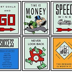 Motivational Office Decor Wall Art Set – Great Gift for Executive, Entrepreneur, Team Leader, Manager – Inspirational Room Decoration for Home or Apartment – 8×10 Contemporary Poster Pictures Unframed