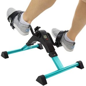 Vive Desk Bike Cycle - Foot Pedal Exerciser - Foldable Portable Foot, Hand, Arm, Leg Exercise Pedaling Machine - Folding Mini Stationary Bike Pedaler, Fitness Rehab Gym Equipment