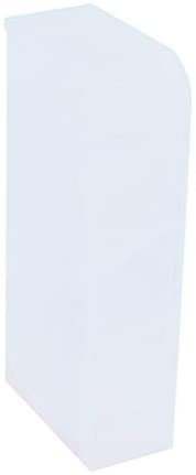 Lekgymr Translucent Black & White Desk Pen Holder Pencil Storage Organizer Rack,Plastic Multi-Functional Desktop Stationary Organizer for School Office Home Dormitory Art Supplies (White01,One Size) - Image 2