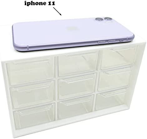 Mini Desk Organizer with Drawers, Office Supplies and Jewelry Storage Case 9 Drawers - Image 3