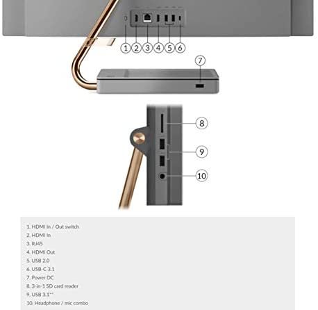 Lenovo Ideacentre 27" QHD Touchscreen All-in-One PC with 16GB DDR4 RAM, 512GB PCIe SSD, Intel 8 Core i7-9700T Processor up to 4.3 GHz, Windows 10 Home - Image 6