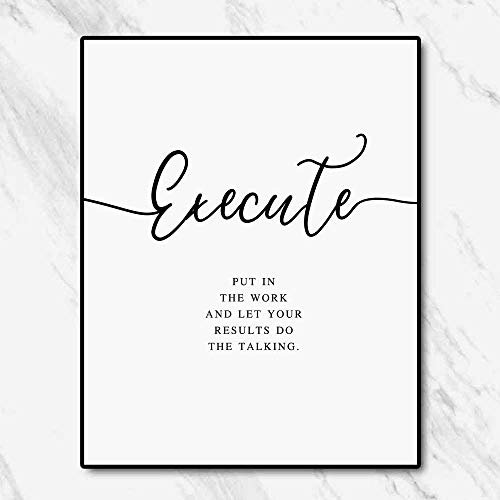 Hustle Grind Inspirational Quotes Minimalist Office Decor Wall Art For Girl Boss Motivational Prints Entrepreneur Gift, Set of 3 Prints, 11x14inch Unframed - Image 6