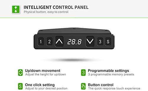 FAMISKY Dual Motor Adjustable Height Standing Desk, Electric Sit Stand Desk with Screen Panel, 48 x 24 Inches Stand up Desk, Home Office Desk with Greige Top and Black Frame - Image 7