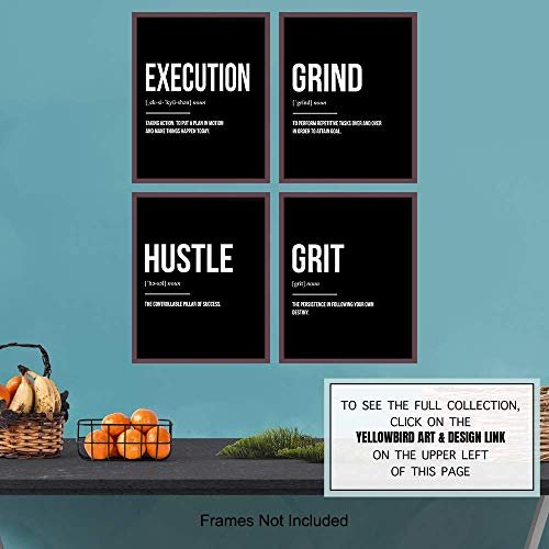 Motivational Office Decor Wall Art Print Set for Entrepreneurs, Team Managers - Inspirational Posters and Unique Room and Apartment Decorations - Great Gift for Men, Women - 8x10 Photo Unframed - Image 7