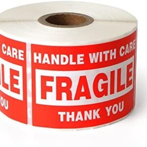 Fragile – 2″x3″ Handle with Care Shipping Stickers, 500 Labels Per Roll Fragile – 2″x3″ Handle with Care Shipping Stickers, 500 Labels Per Roll