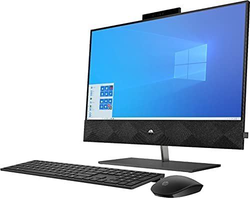 HP Pavilion 24 Desktop 2TB SSD 2TB HD 64GB RAM Extreme (Intel Core i9-10900 Processor Turbo Boost to 5.20GHz, 64 GB RAM, 2 TB SSD + 2 TB HD, 24" Touchscreen FullHD, Win 10) PC Computer All-in-One