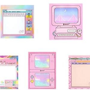 KOOBOOK 5Pcs Creative Computer Game Shape Memo Pad Planner Diary Notebook DIY School Office Supplies 5 Styles