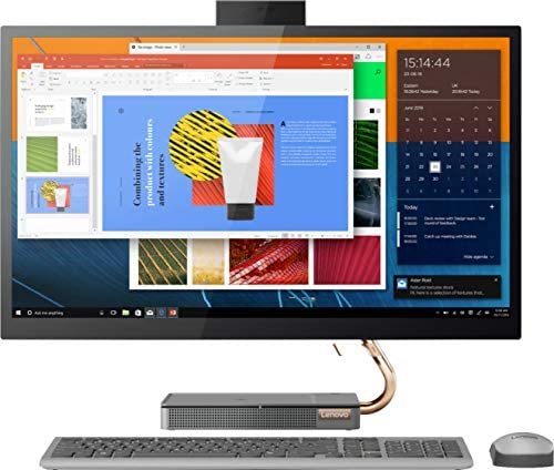 Lenovo Ideacentre 27" QHD Touchscreen All-in-One PC with 16GB DDR4 RAM, 512GB PCIe SSD, Intel 8 Core i7-9700T Processor up to 4.3 GHz, Windows 10 Home