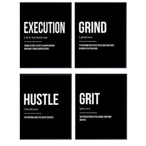 Motivational Office Decor Wall Art Print Set for Entrepreneurs, Team Managers – Inspirational Posters and Unique Room and Apartment Decorations – Great Gift for Men, Women – 8×10 Photo Unframed Motivational Office Decor Wall Art Print Set for Entrepreneurs, Team Managers – Inspirational Posters and Unique Room and Apartment Decorations – Great Gift for Men, Women – 8×10 Photo Unframed
