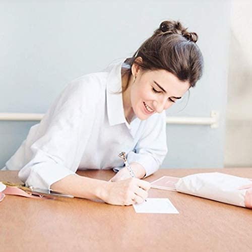 ZZTX 8 PCS Big Crystal Diamond Ballpoint Pen Bling Metal Ballpoint Pen Office Supplies Gift Pens For Christmas Wedding Birthday, Includes 8 Pen Refills - Image 6