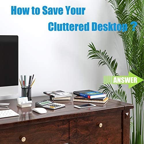 Leather Desk Organizer, Thipoten 3-Tier Stackable Letter Tray Holder for Office Supplies, Paper, File, Magazine, Perfect Office Organization for Desktop (Brown-3Tiers) - Image 4