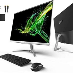 ACER Aspire 27" FHD Premium All-in-One Computer Bundle Accessory | Intel Quad Core i5-1035G1 | NVIDIA GeForce MX130 | 16GB RAM | 512GB SSD | WiFi | HDMI | Wireless Mouse & Keyboard | Windows 10