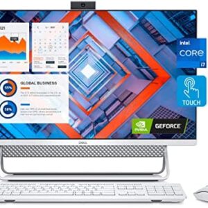 Dell Inspiron 27 All-in-One Desktop, 27" FHD InfinityEdge Touchscreen, i7-1165G7, GeForce MX330, 16GB RAM, 1TB SSD, Webcam, WiFi 6, Bluetooth 5, Wireless Keyboard&Mouse, Win 10 Home