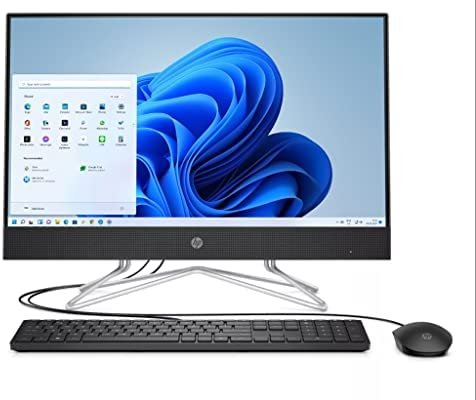 2022 HP Newest All-in-One Desktop Computer, 27'' Full HD Display, AMD Ryzen 5 5500U Processor, 32GB RAM, 1TB SSD + 1TB HDD, Wi-Fi, HDMI, Webcam, Bluetooth, Windows 11 Home, Black