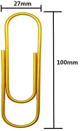 Kbraveo 60 Pack 4 inches Multicolored Extra Large Paper Clips Giant Paper Clip Paper Clips Holder for Office Supply,6 Colors - Image 2