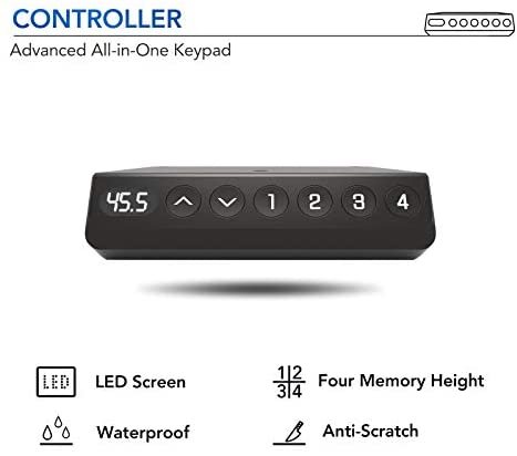 FLEXISPOT EF1L 55 in L Shaped Computer Desk Corner Desk Electric Stand Up Desk with Memory Controller Standing Desk Height Adjustable Desk with Splice Board Game Desk (Gray Frame + Maple Desktop) - Image 4