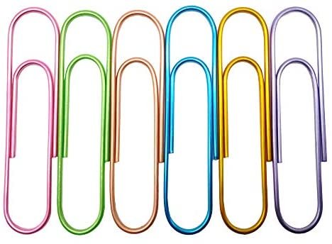 Kbraveo 60 Pack 4 inches Multicolored Extra Large Paper Clips Giant Paper Clip Paper Clips Holder for Office Supply,6 Colors - Image 8