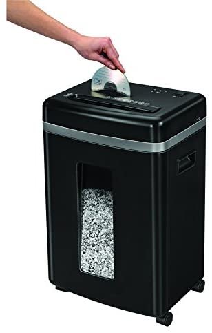 Fellowes 450M 9-Sheet Micro-Cut Paper and Credit Card Shredder with SilentShred (4074001), Black - Image 7