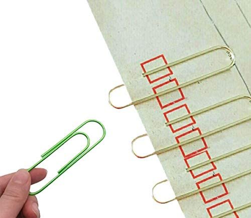 Kbraveo 60 Pack 4 inches Multicolored Extra Large Paper Clips Giant Paper Clip Paper Clips Holder for Office Supply,6 Colors - Image 6