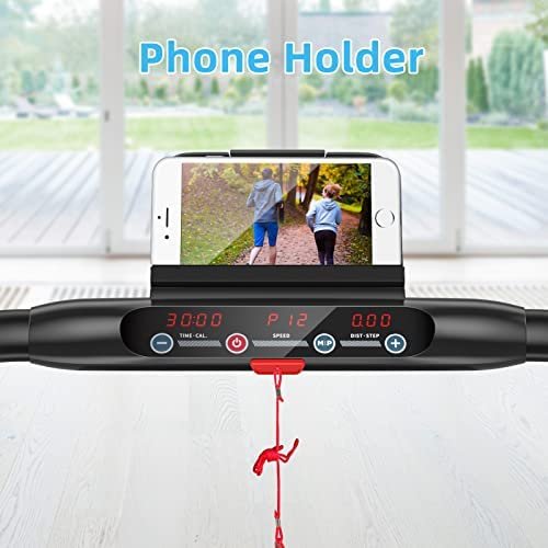 GOPLUS Ultra-Thin Electric Folding Treadmill, Installation-Free Design, Low Noise, Walking Jogging Machine, Superfit Treadmill for Home Use - Image 6