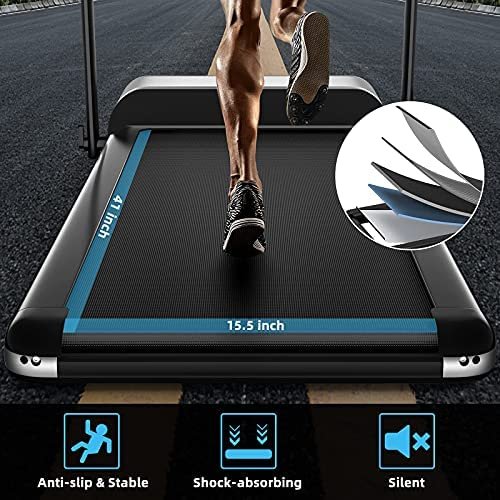 GOPLUS Ultra-Thin Electric Folding Treadmill, Installation-Free Design, Low Noise, Walking Jogging Machine, Superfit Treadmill for Home Use - Image 4