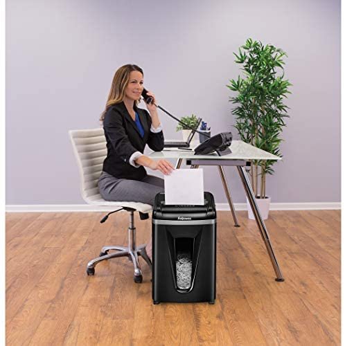 Fellowes 450M 9-Sheet Micro-Cut Paper and Credit Card Shredder with SilentShred (4074001), Black - Image 4