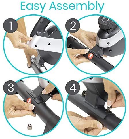 Vive Magnetic Pedal Exerciser (App Included) - Stationary Bike Mini Peddler for Indoor Spin Cycling - Under Desk Home and Office Exercise - Portable Workout For Seniors and Adults - PT for Arm and Leg - Image 3